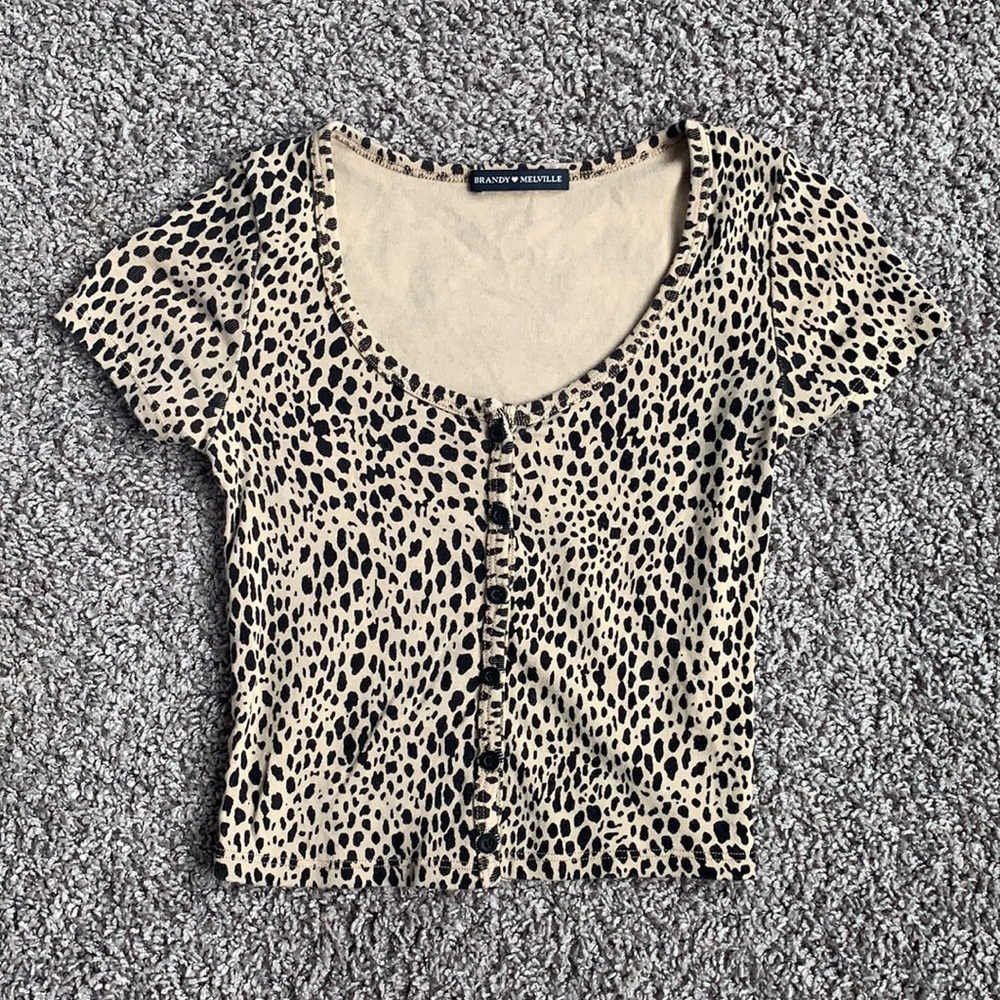 Brandy Melville cheetah zelly top
